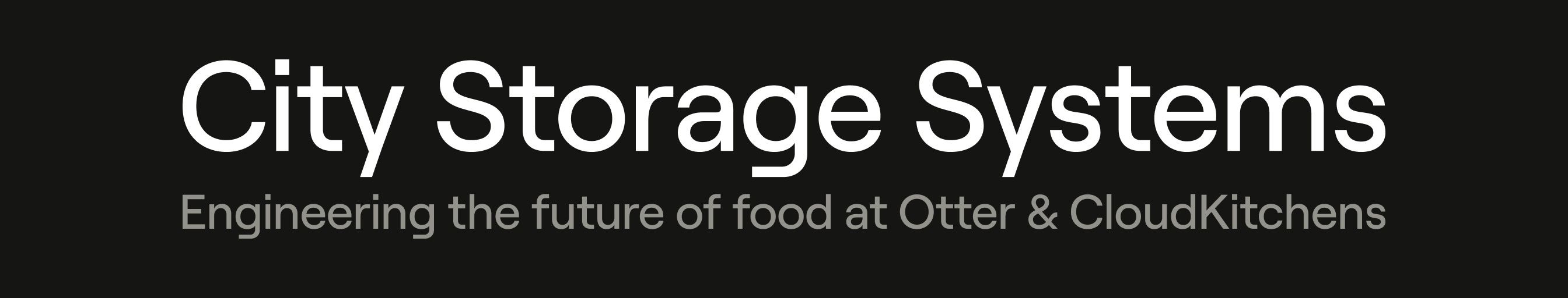 city storage systems logo and moto